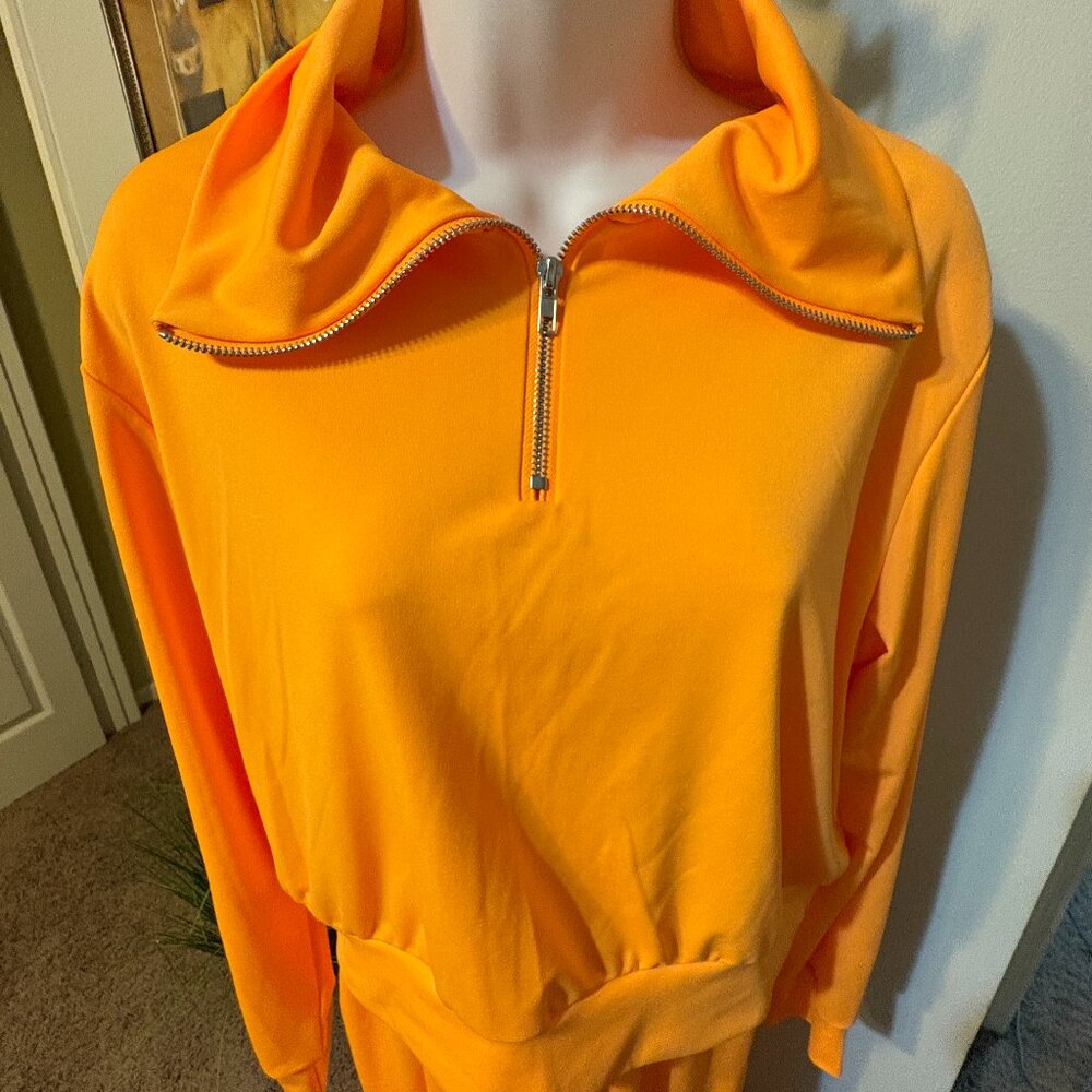 Orange 2 Piece Track Suite - Picture 4 of 9